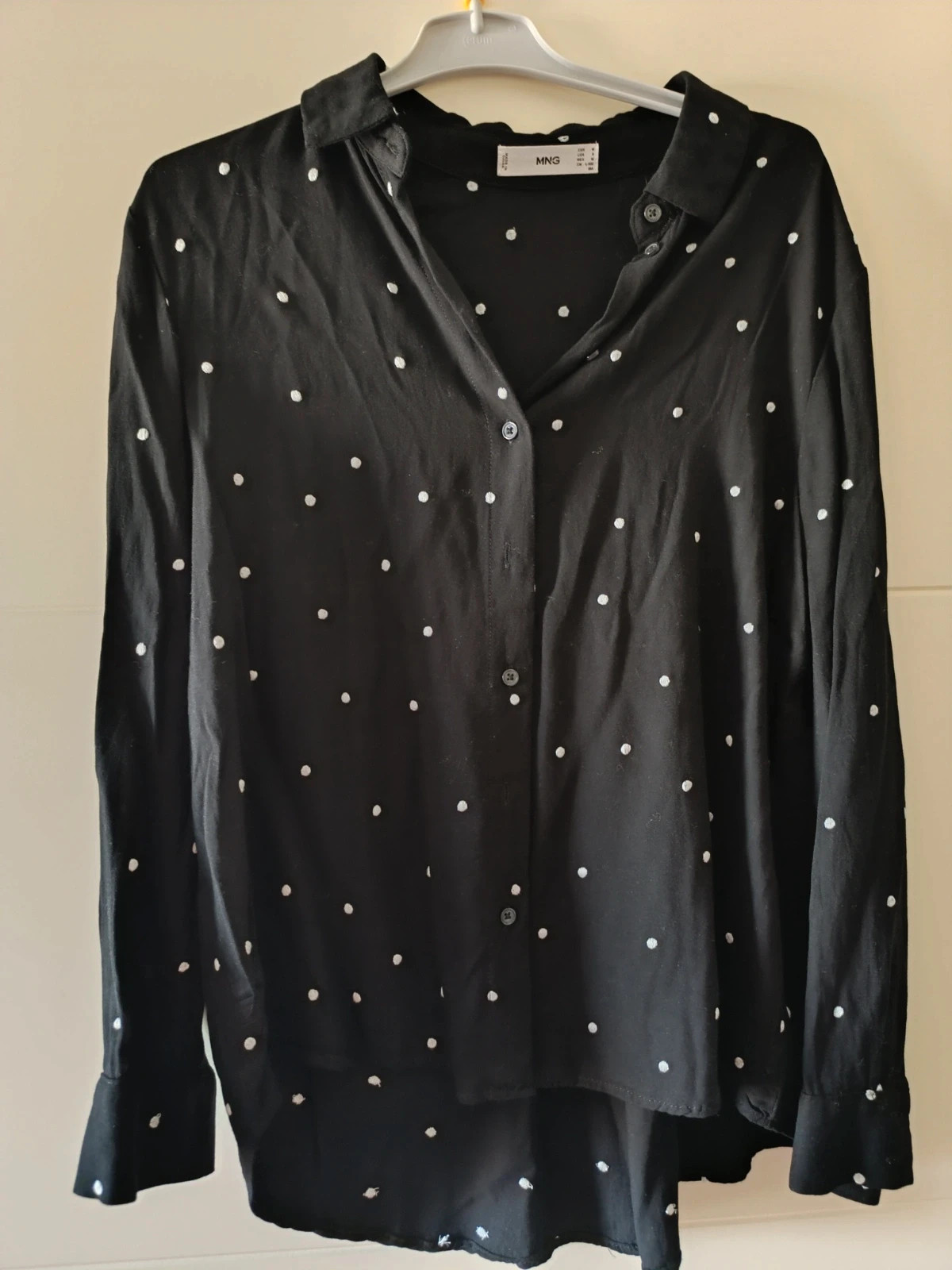 Camisa de mujer negra Mango Talla M