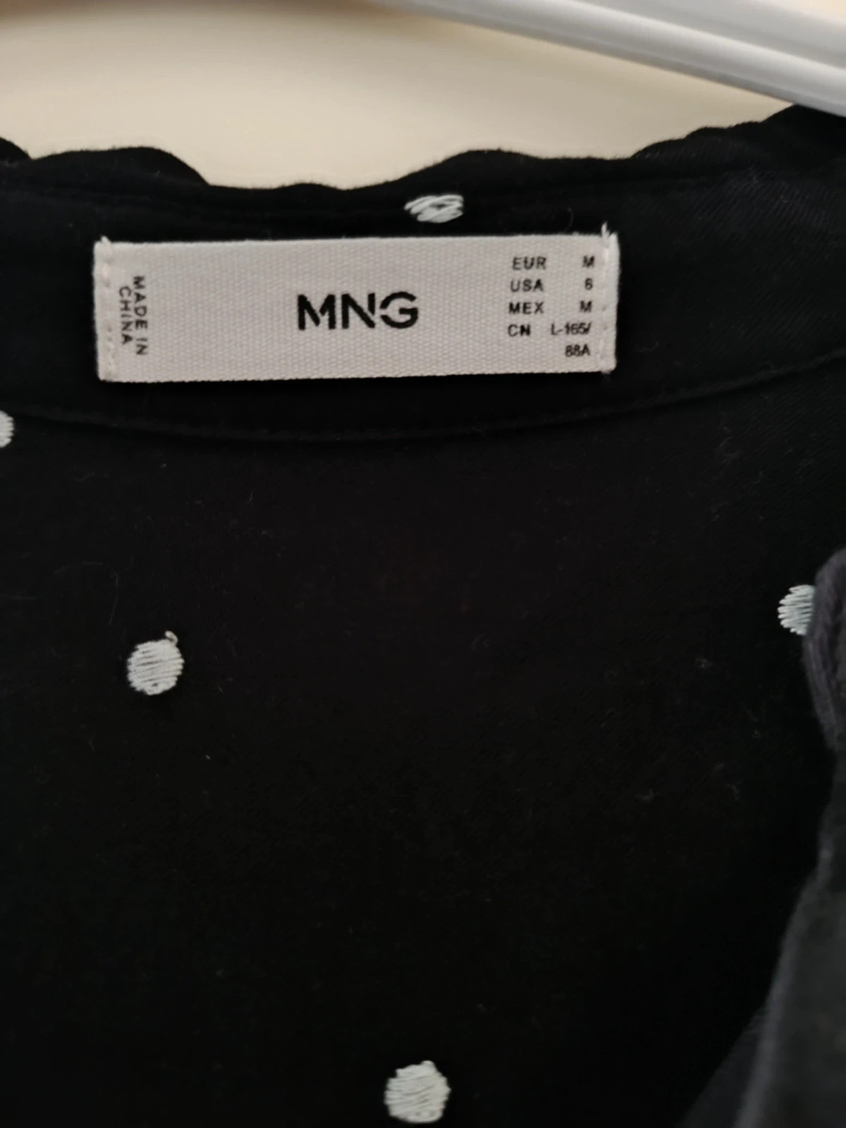 Camisa de mujer negra Mango Talla M – MNG – taille M / 38 / 10 3