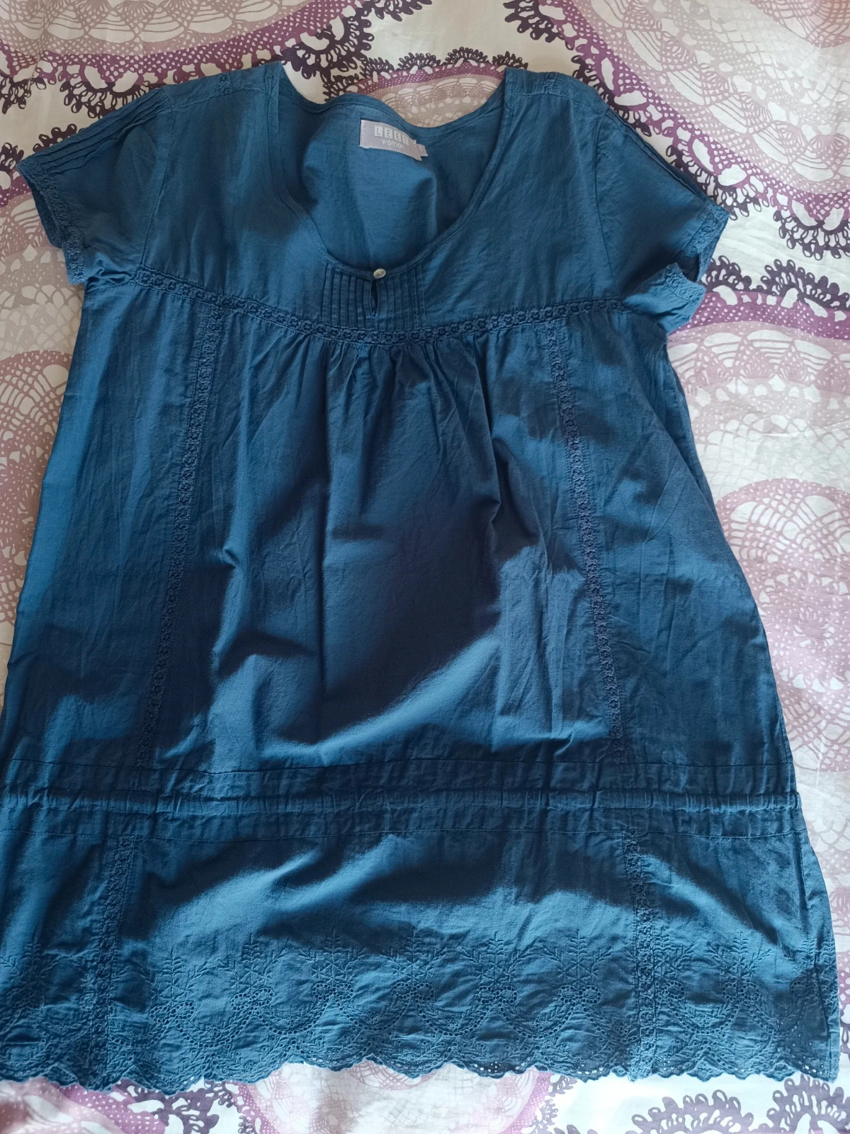 Blusa azul de mujer talla S. – leet woman – taille S / 36 / 8