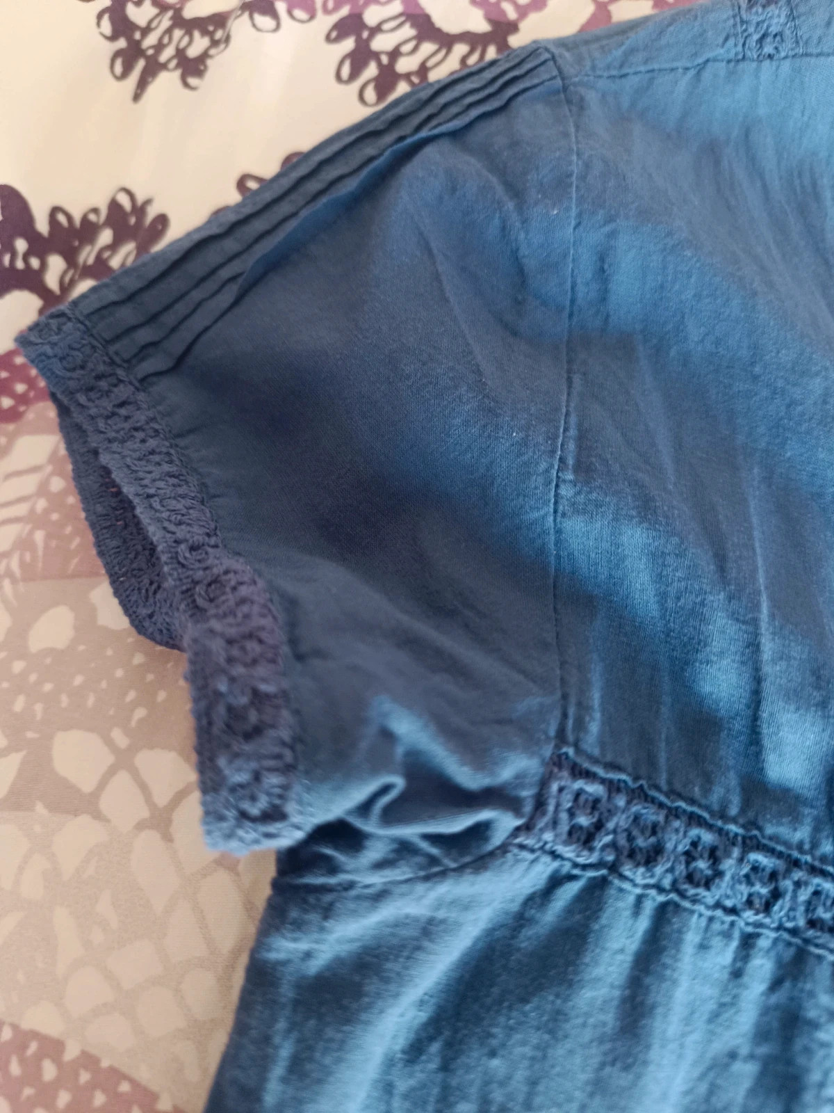 Blusa azul de mujer talla S. – leet woman – taille S / 36 / 8 5