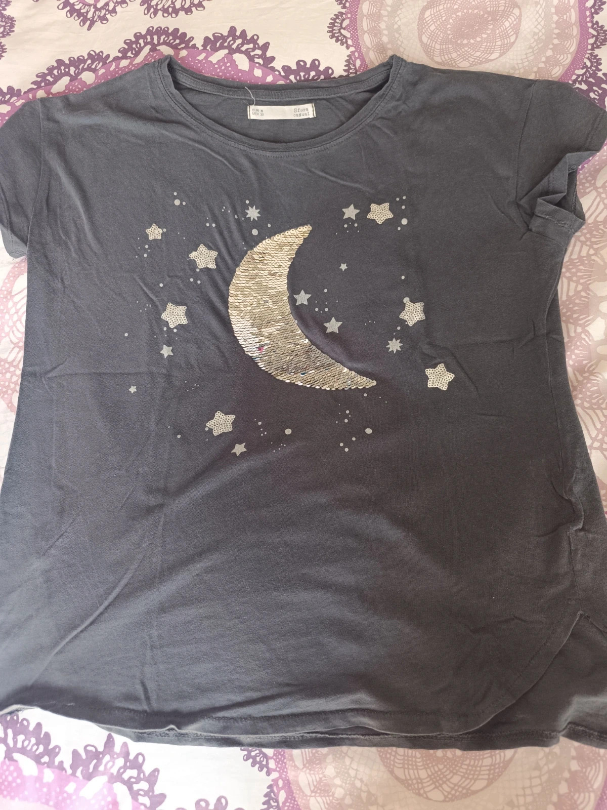 Camiseta negra Sfera Casual Talla M
