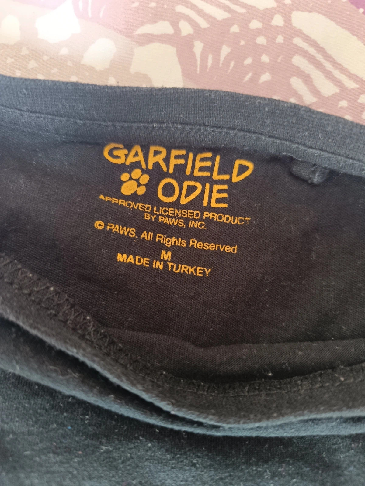Camiseta negra de Garfield | Talla M – Garfield – taille M / 38 / 10 3