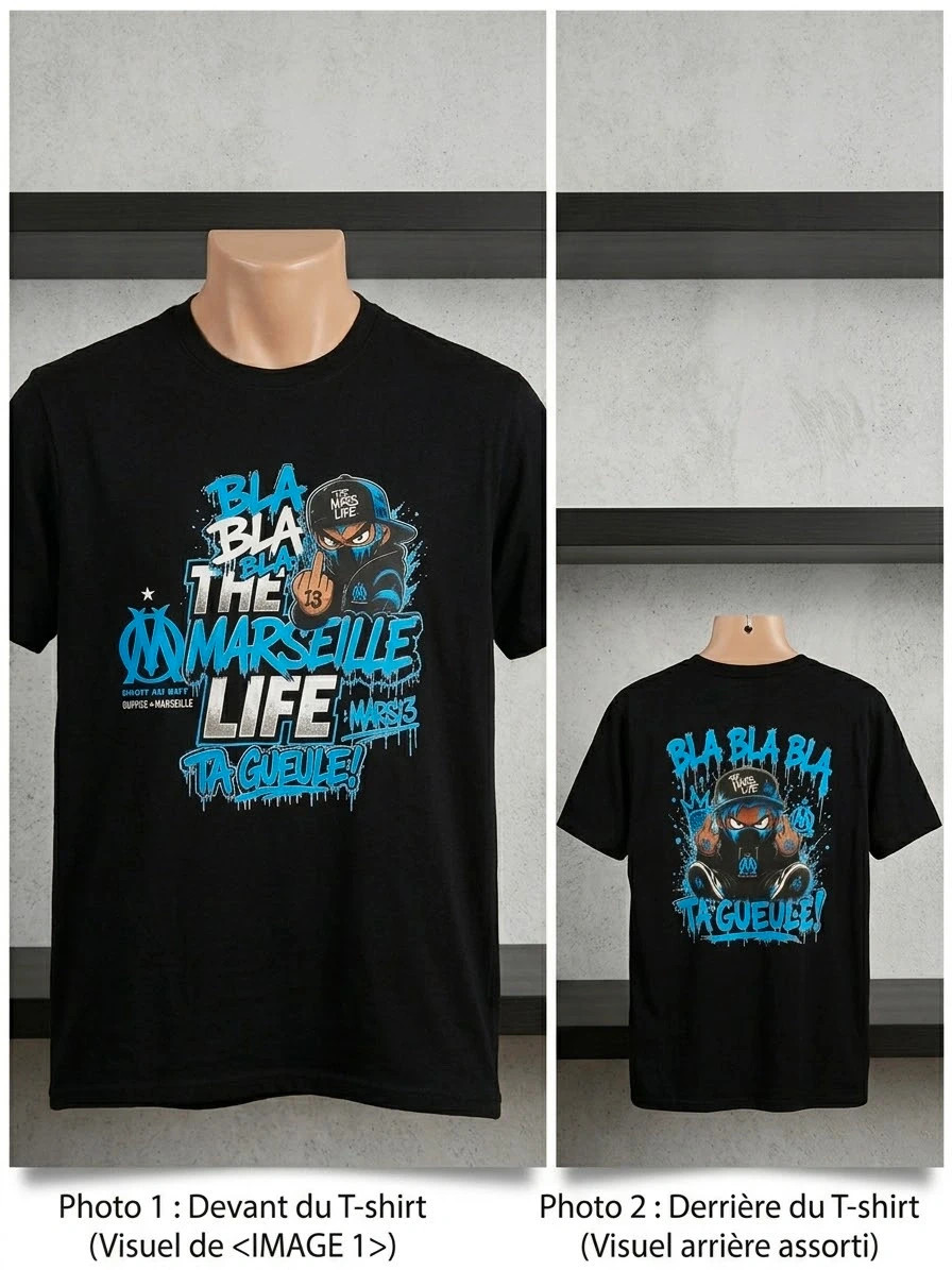 T-shirt marseille – Marseille – taille M