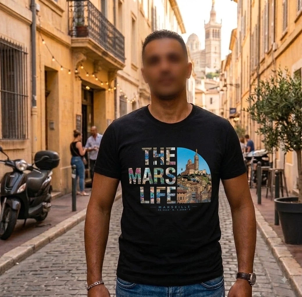 T-shirt Marseille – Marseille – taille L