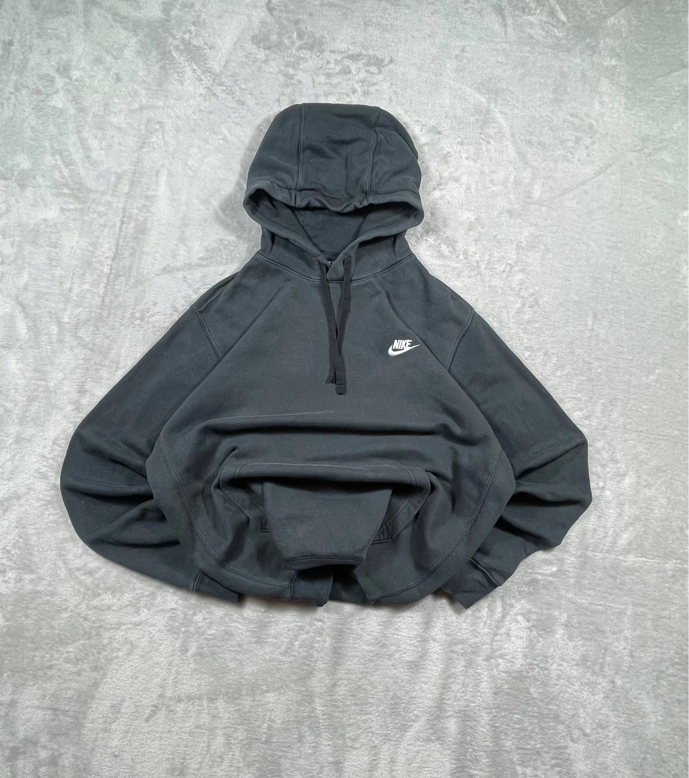Nike Hoodie 00s Black Small Swoosh Oversize L – Nike – taille L