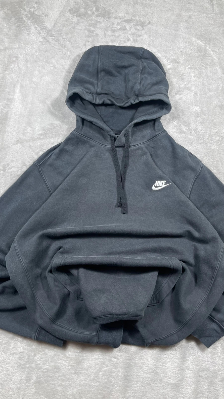 Nike Hoodie 00s Black Small Swoosh Oversize L – Nike – taille L 3
