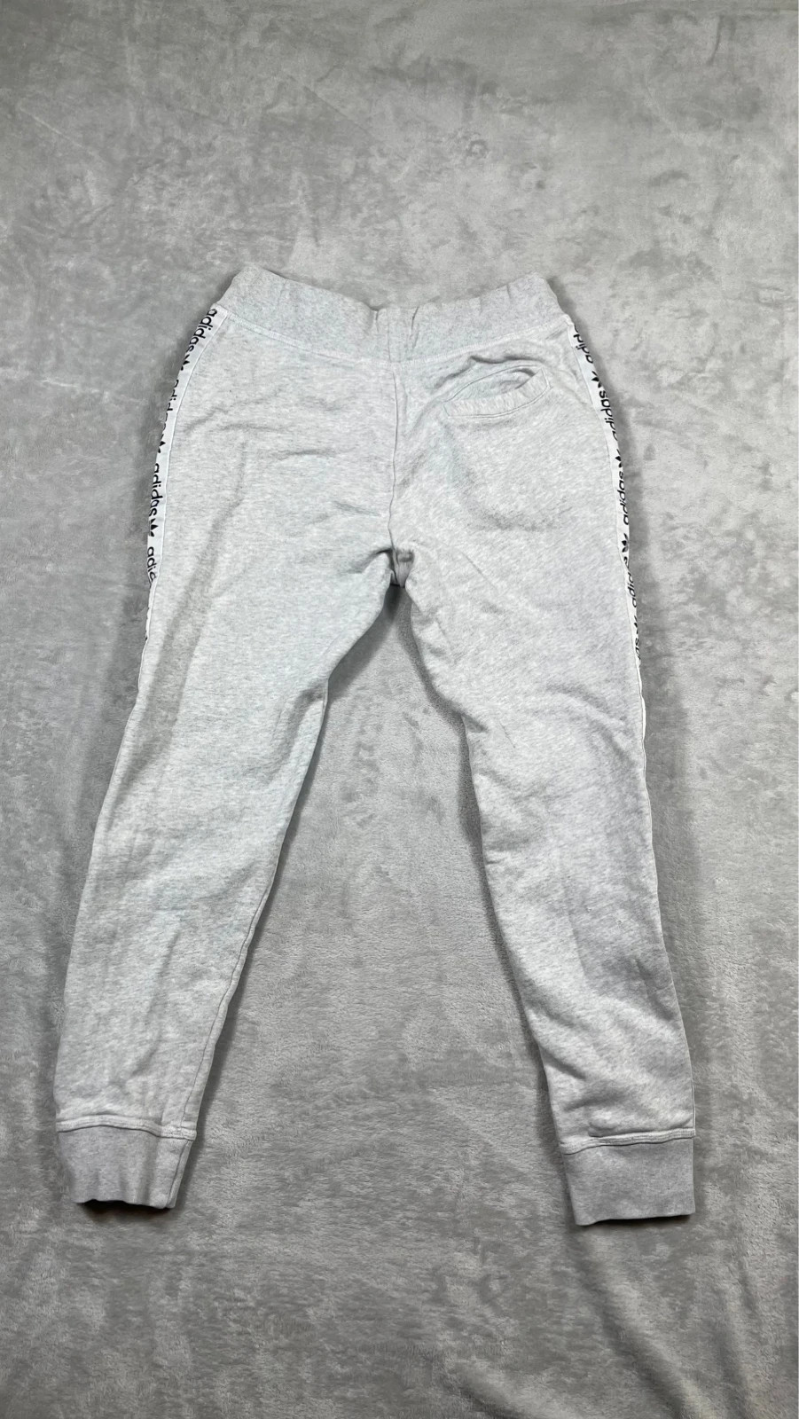Adidas Sweatpants Vintage 00s Grey Logo Side Tape S Y2K – adidas – taille S / 36 / 8 5
