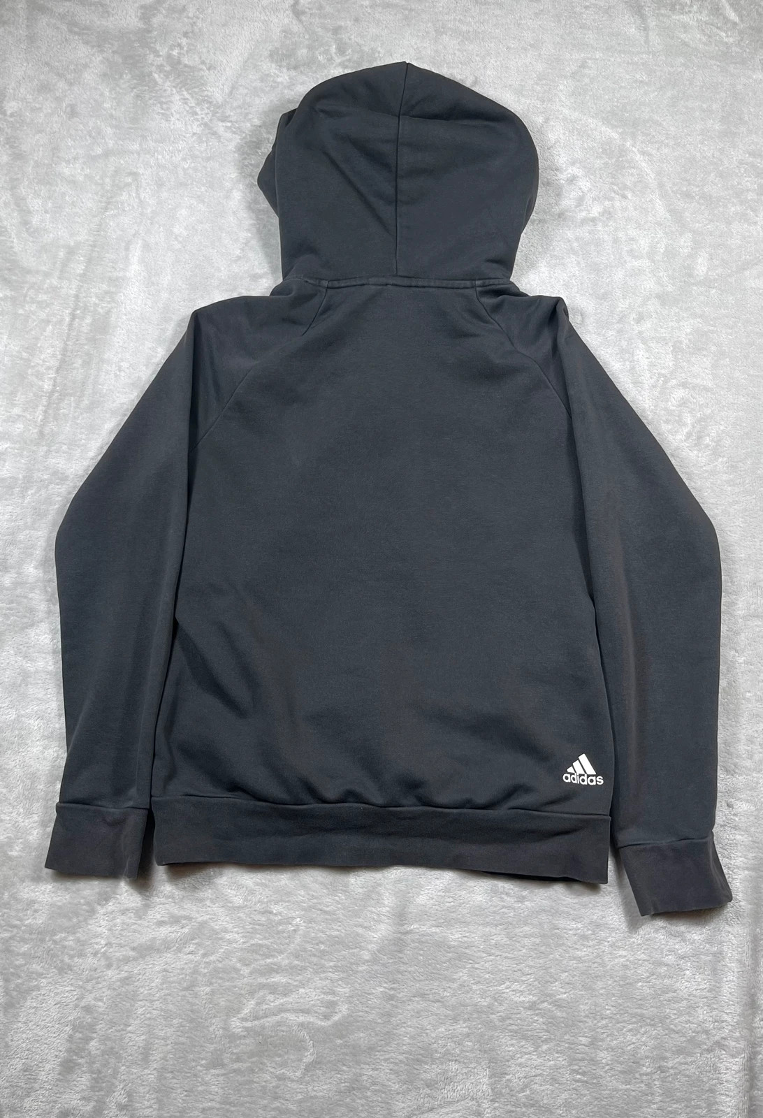 Adidas Hoodie Black 00s Big Logo Sport Size M – adidas – taille M 3