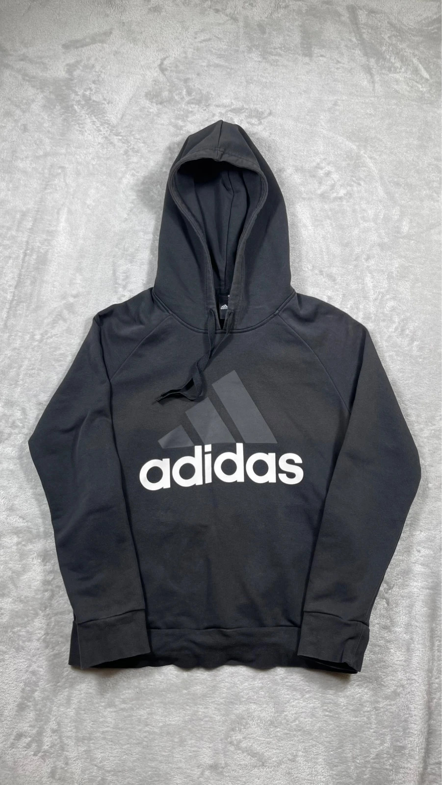 Adidas Hoodie Black 00s Big Logo Sport Size M – adidas – taille M 2