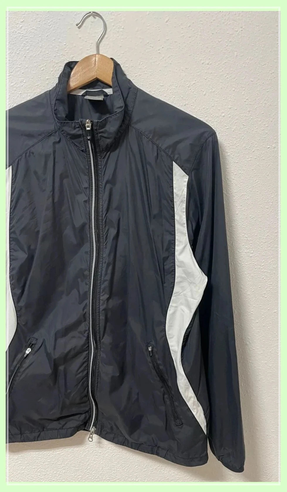 Nike Running Jacket Men Black Technical Size L Breathable Light Sport Training Zip Up – Nike – taille L 4