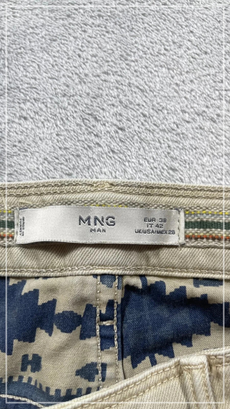 Mango Man Jeans Beige Slim Casual Classic 00s Talla 38 – MNG Man – taille W28 | FR 38 3