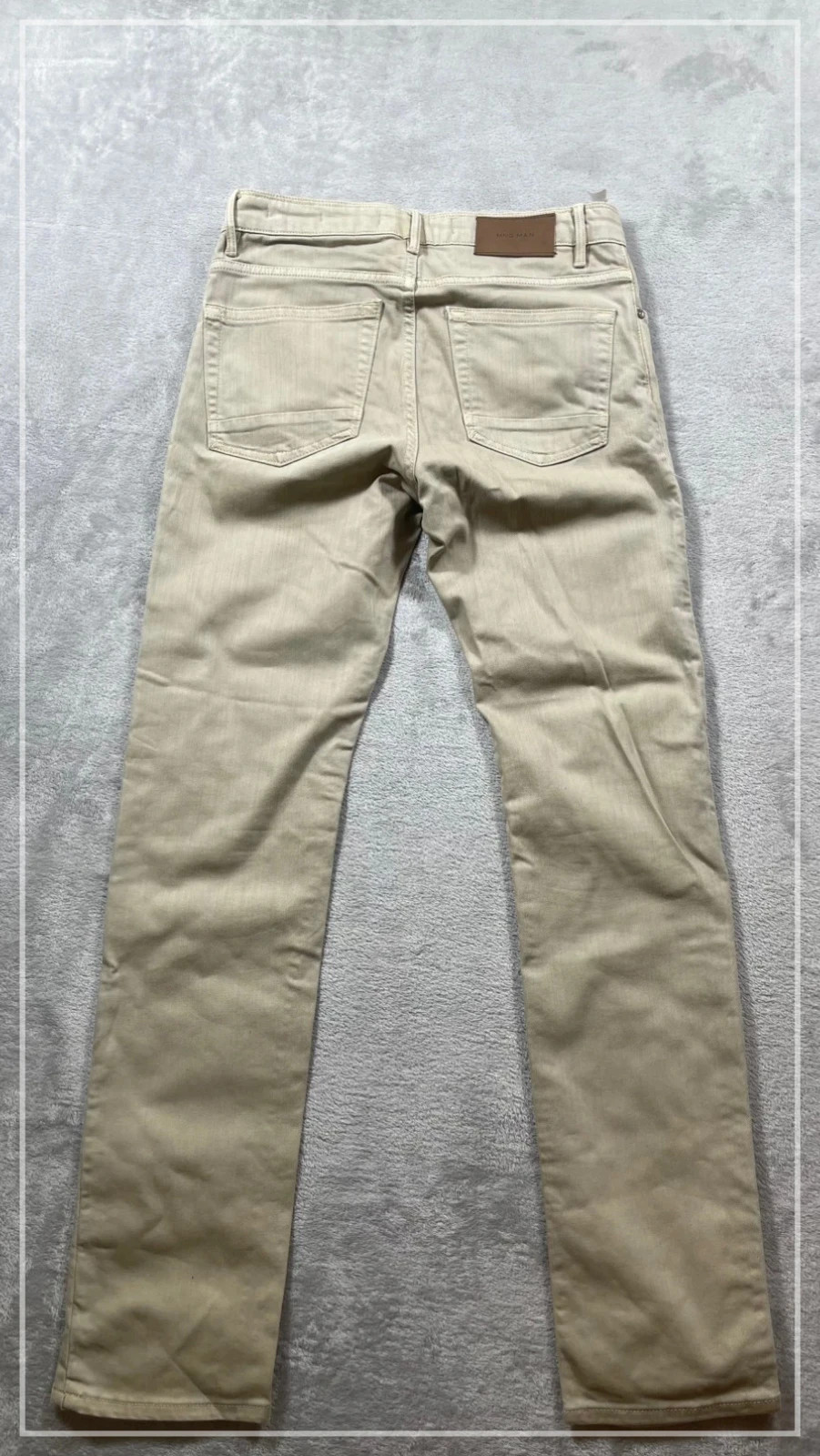 Mango Man Jeans Beige Slim Casual Classic 00s Talla 38 – MNG Man – taille W28 | FR 38 5