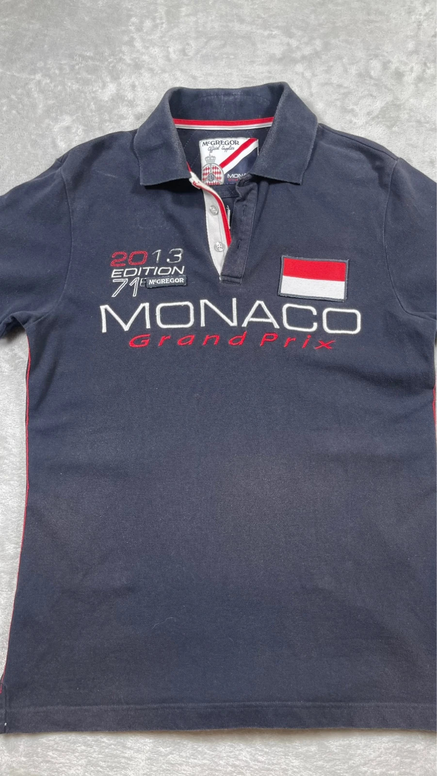 McGregor Monaco Grand Prix Polo Shirt Navy Blue 2013 Edition – McGregor – taille M 3