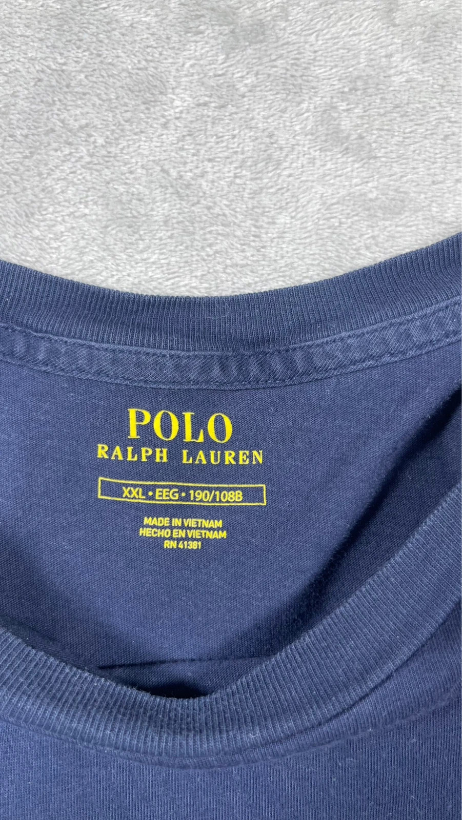 Polo Ralph Lauren T-Shirt Blue Pony Logo Short Sleeve Classic Casual 00s Size XXL – Polo Ralph Lauren – taille XXL 5
