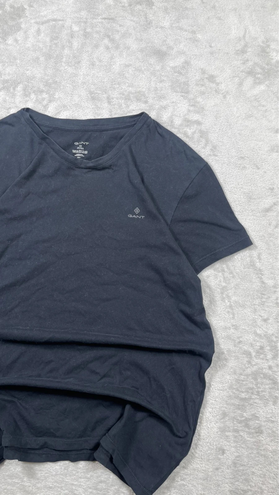 Gant T-Shirt Black Logo Short Sleeve Classic Casual 00s Size M – GANT – taille M 4