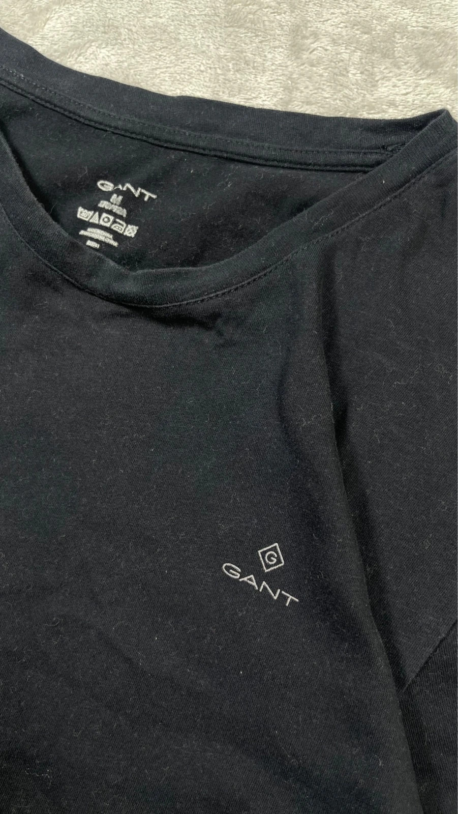 Gant T-Shirt Black Logo Short Sleeve Classic Casual 00s Size M – GANT – taille M 5