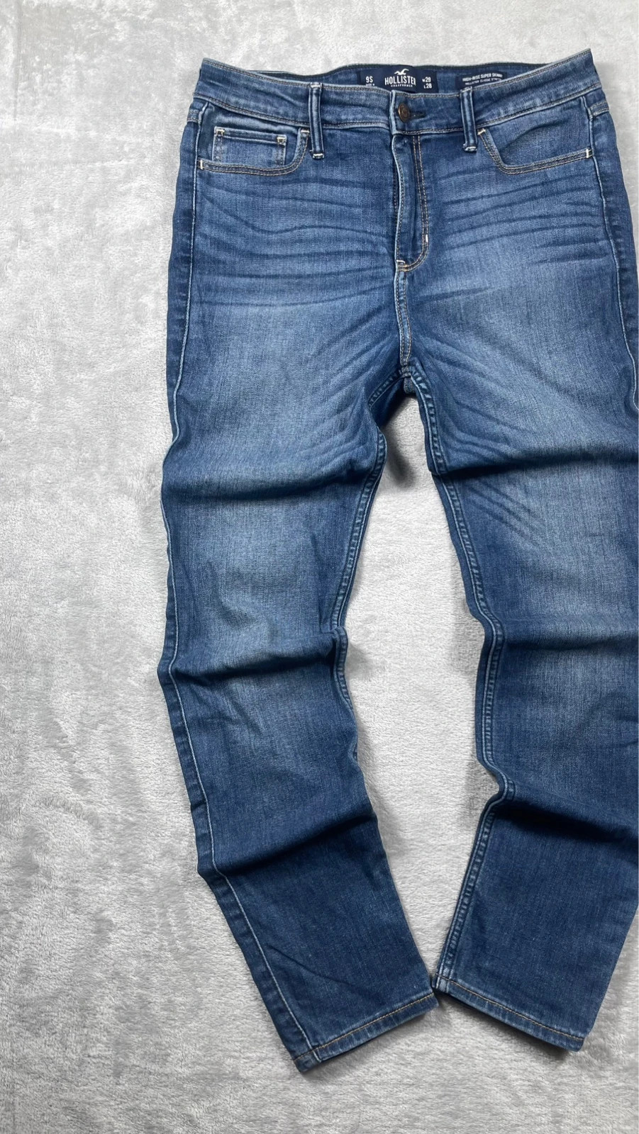 Hollister Jeans Blue High Rise Super Skinny Classic 00s Talla W29 L28 – taille M / 38 / 10 3
