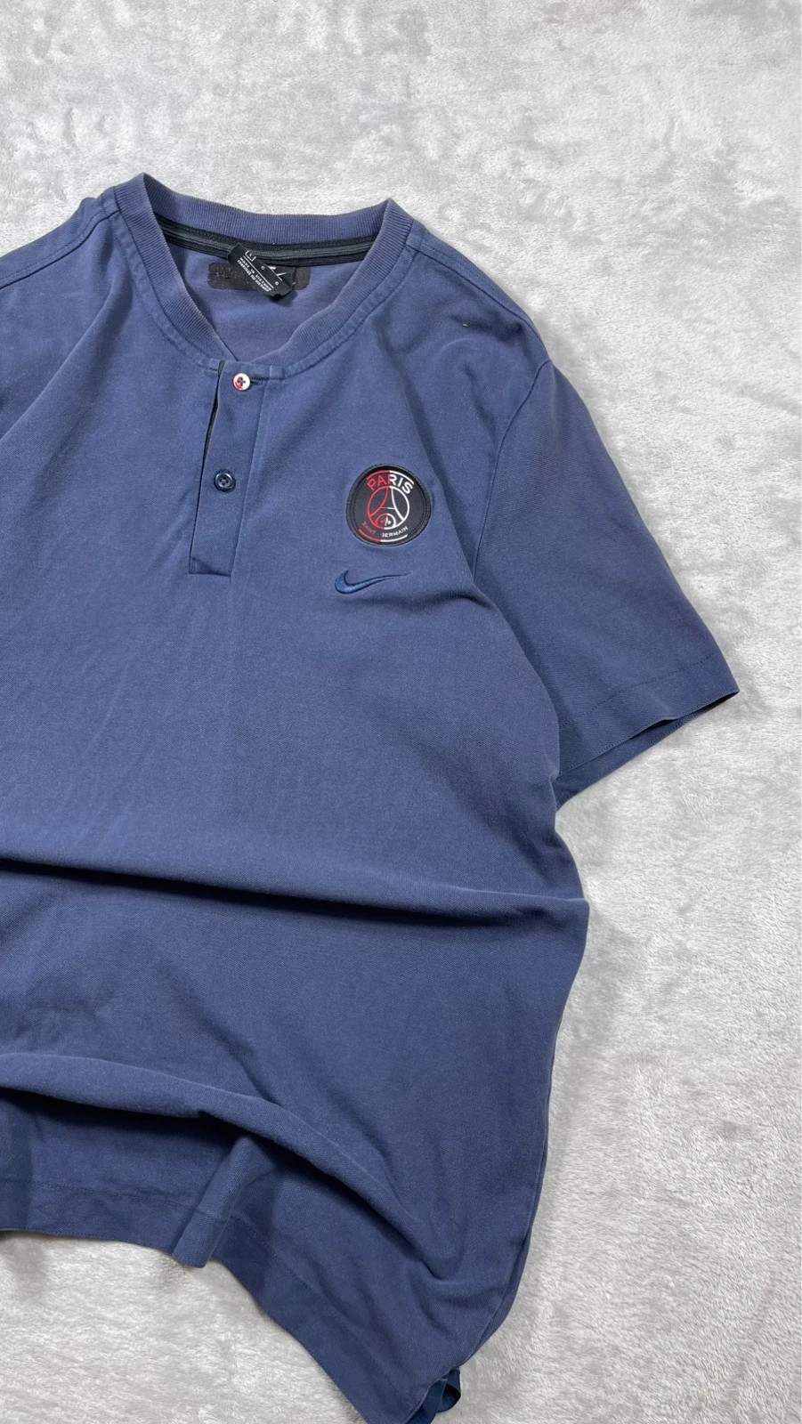 Nike PSG Polo Shirt Blue Football Club Sport Classic 00s Talla L – Nike – taille L 4