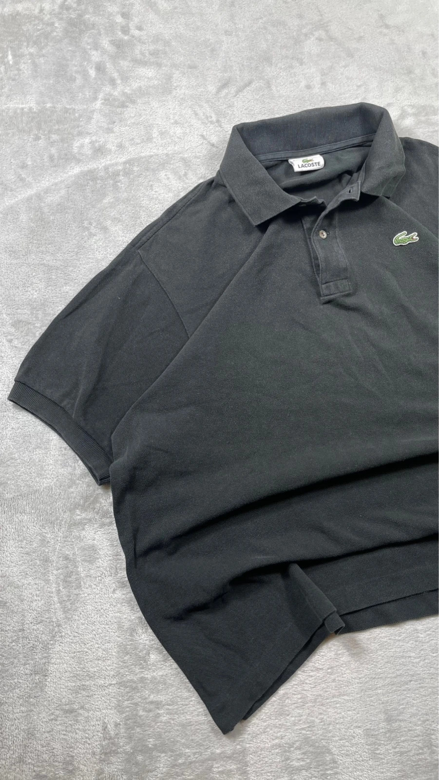 Lacoste Polo Shirt Black Crocodile Logo Classic Sport 00s Talla XXL – Lacoste – taille XXL 2