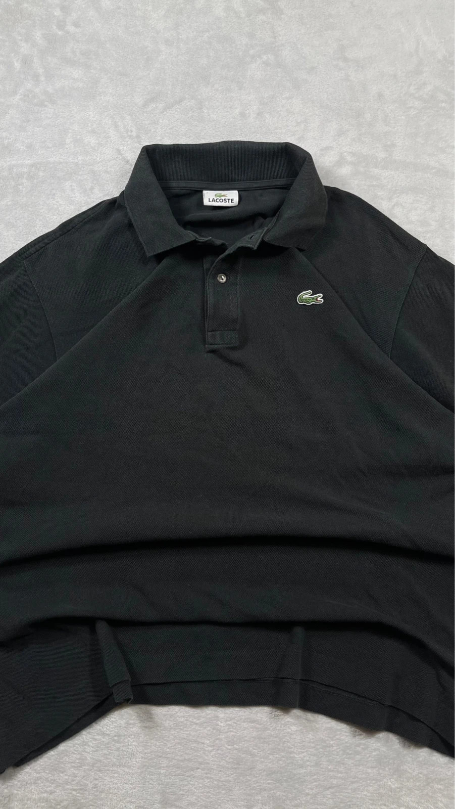 Lacoste Polo Shirt Black Crocodile Logo Classic Sport 00s Talla XXL – Lacoste – taille XXL 3