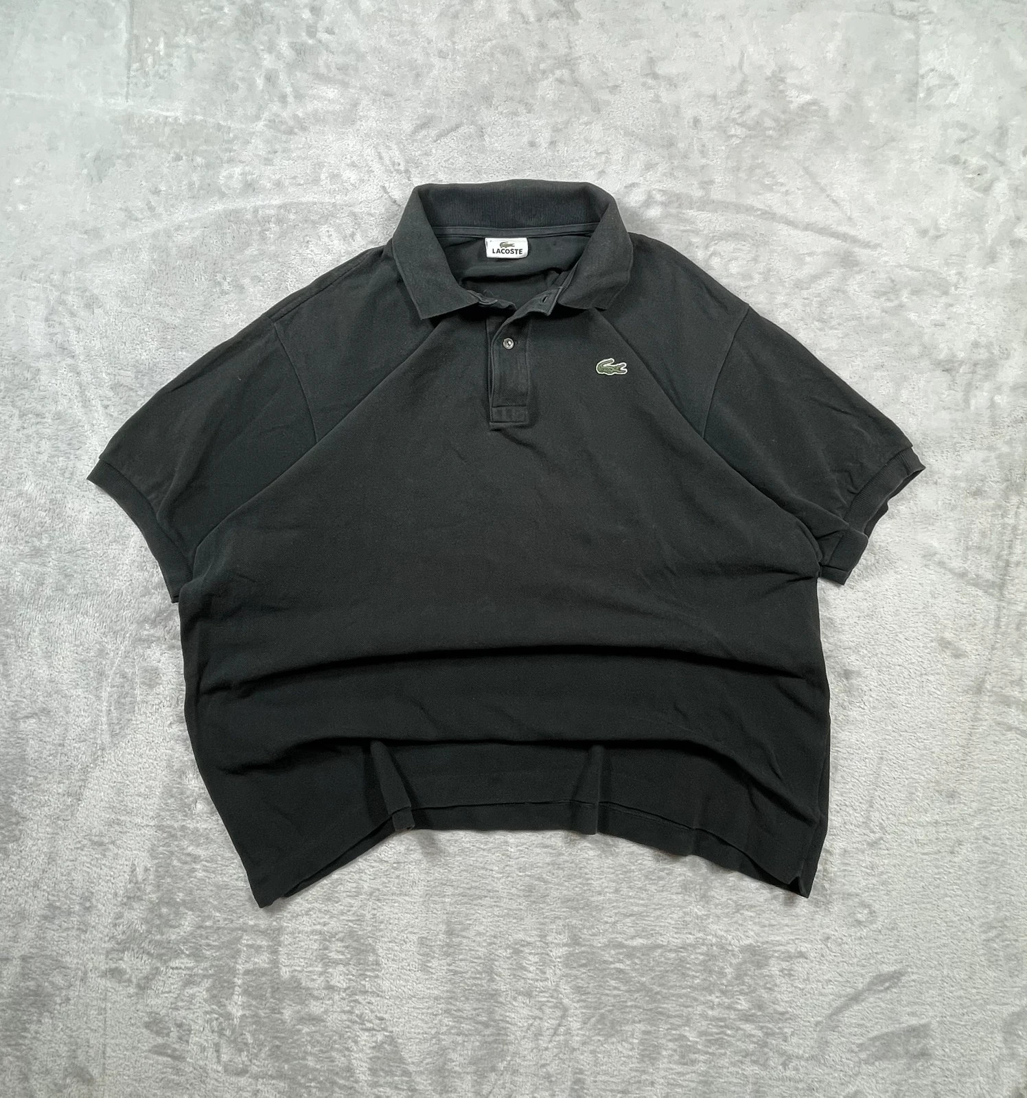 Lacoste Polo Shirt Black Crocodile Logo Classic Sport 00s Talla XXL – Lacoste – taille XXL