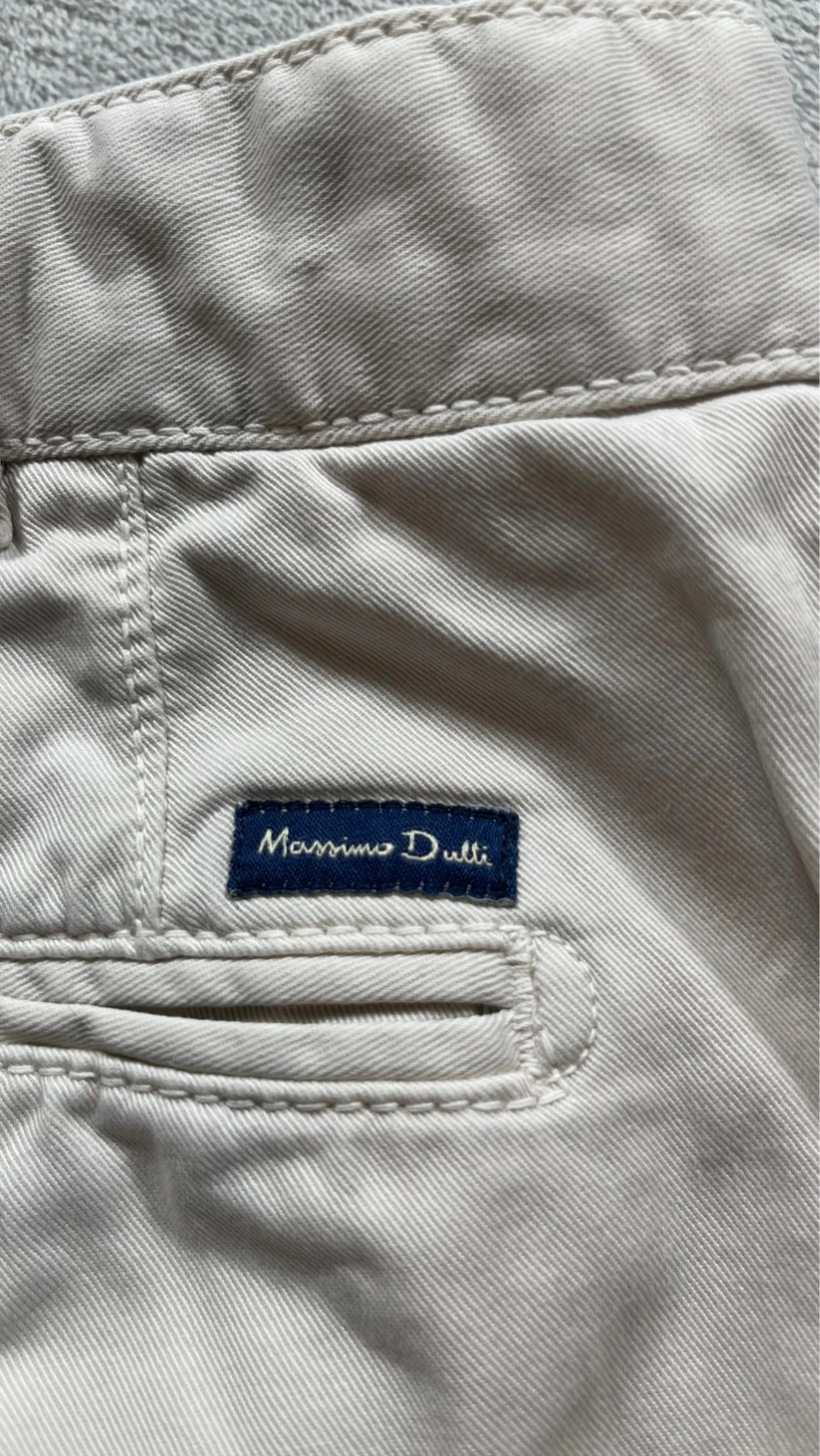 Massimo Dutti Beige Chino Pants Casual Y2K 00s Size 44 – Massimo Dutti – taille W34 | FR 44 4