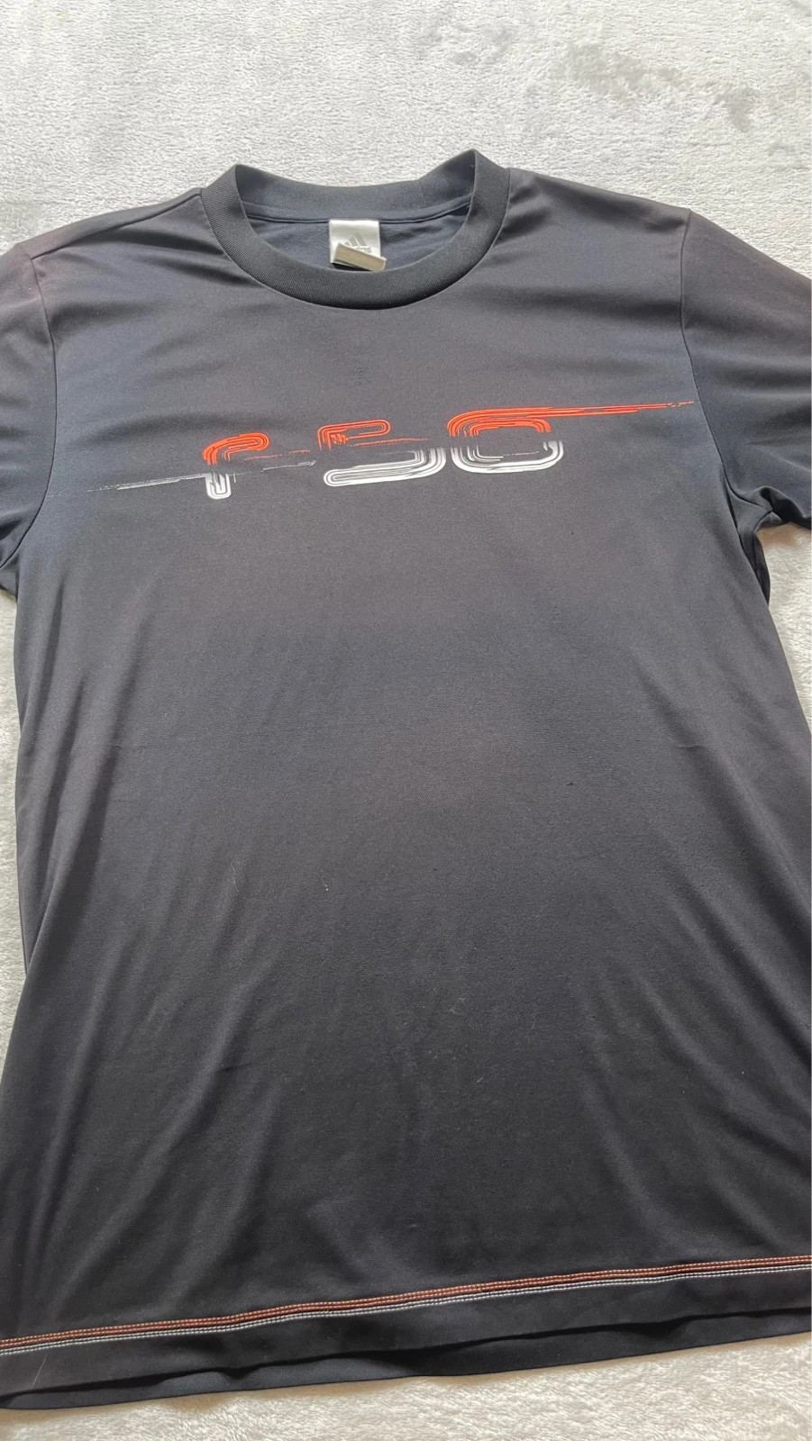 Adidas T-Shirt Black Graphic Print Sport Fitness Y2K 00s Talla M – adidas – taille M 4