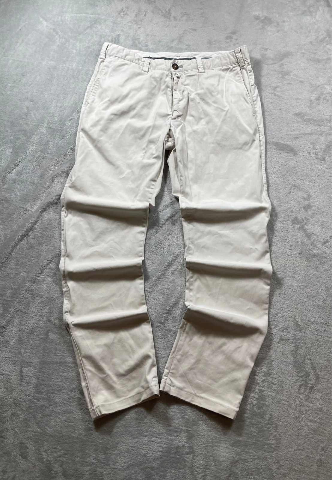 Massimo Dutti Beige Chino Pants Casual Y2K 00s Size 44 – Massimo Dutti – taille W34 | FR 44
