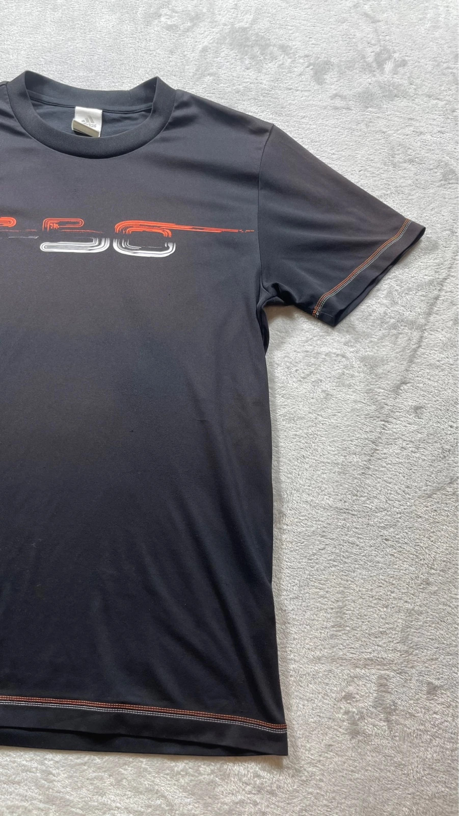 Adidas T-Shirt Black Graphic Print Sport Fitness Y2K 00s Talla M – adidas – taille M 5