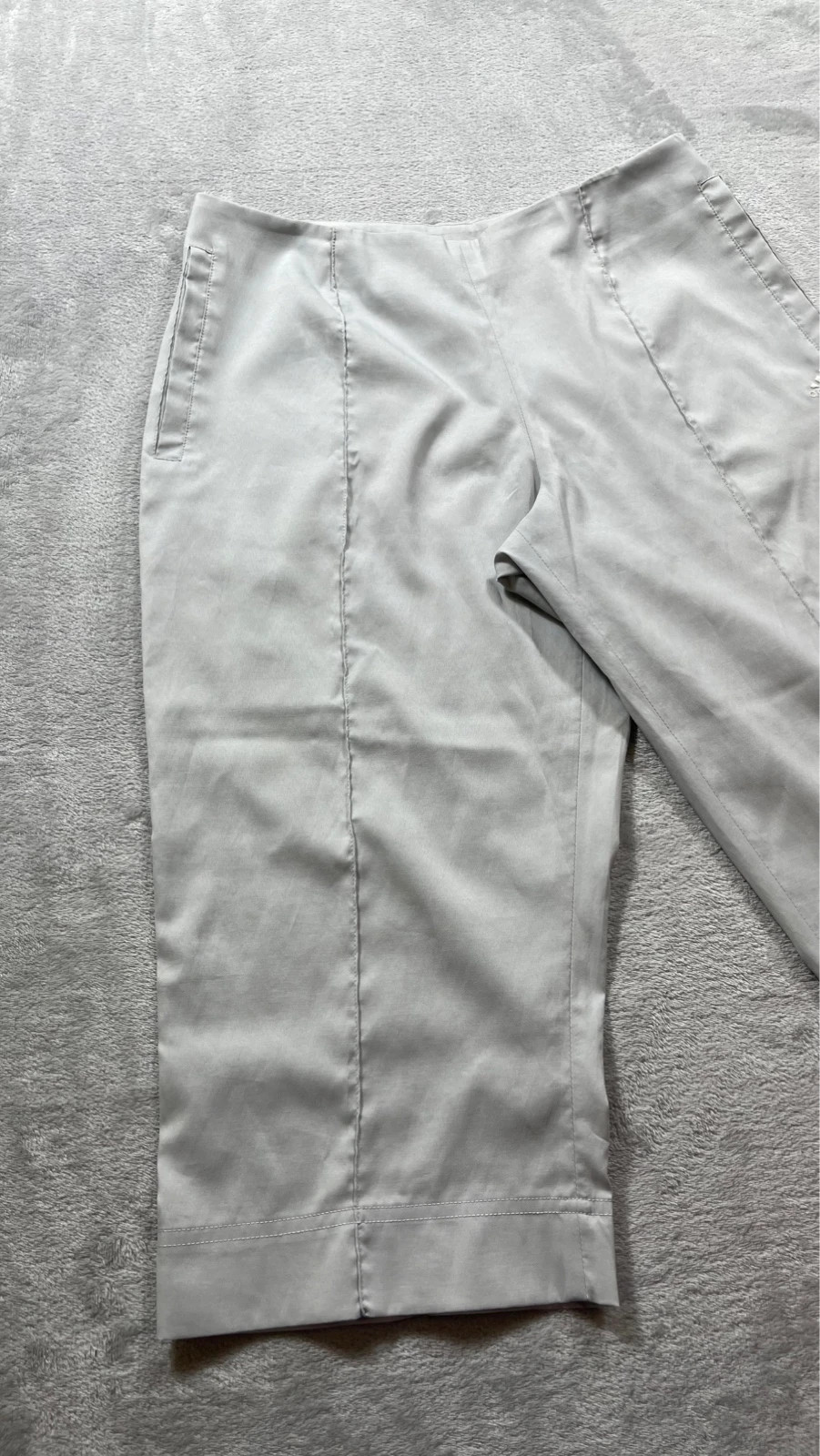Adidas Capri Grey Capri Pants Chic Y2K 00s Talla M – adidas – taille M / 38 / 10 3