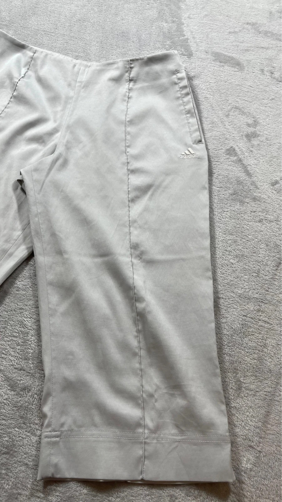 Adidas Capri Grey Capri Pants Chic Y2K 00s Talla M – adidas – taille M / 38 / 10 2
