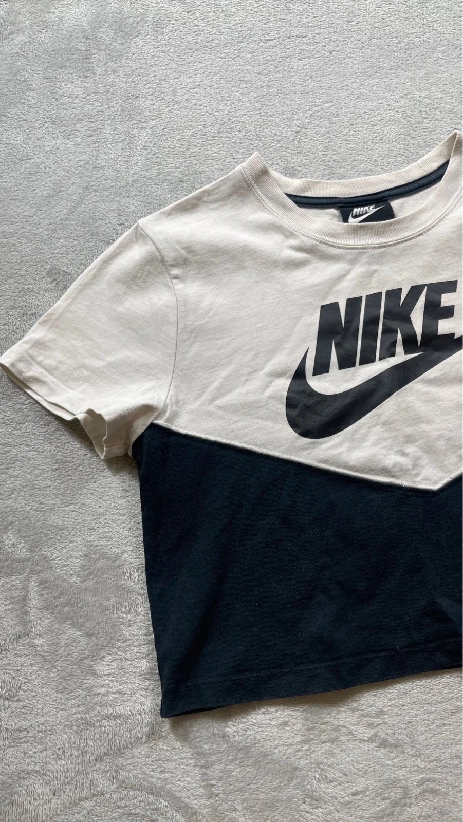 Nike Crop top Black White Futura Logo 00s Talla S – Nike – taille S / 36 / 8 2