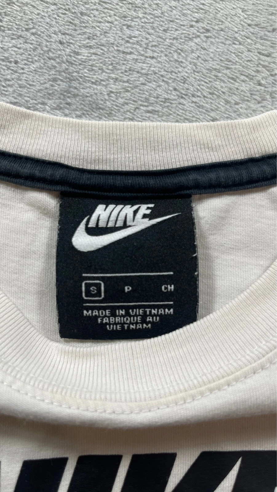 Nike Crop top Black White Futura Logo 00s Talla S – Nike – taille S / 36 / 8 5