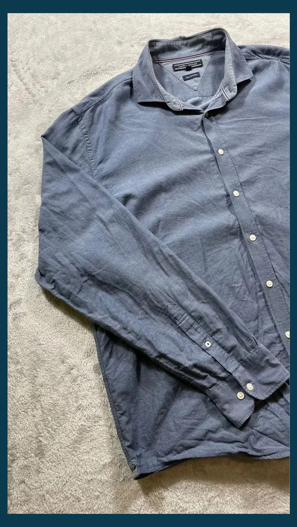 Tommy Hilfiger Shirt Men Blue Long Sleeve Button Down Classic Casual Style Size XXL – Tommy Hilfiger – taille XXL 3