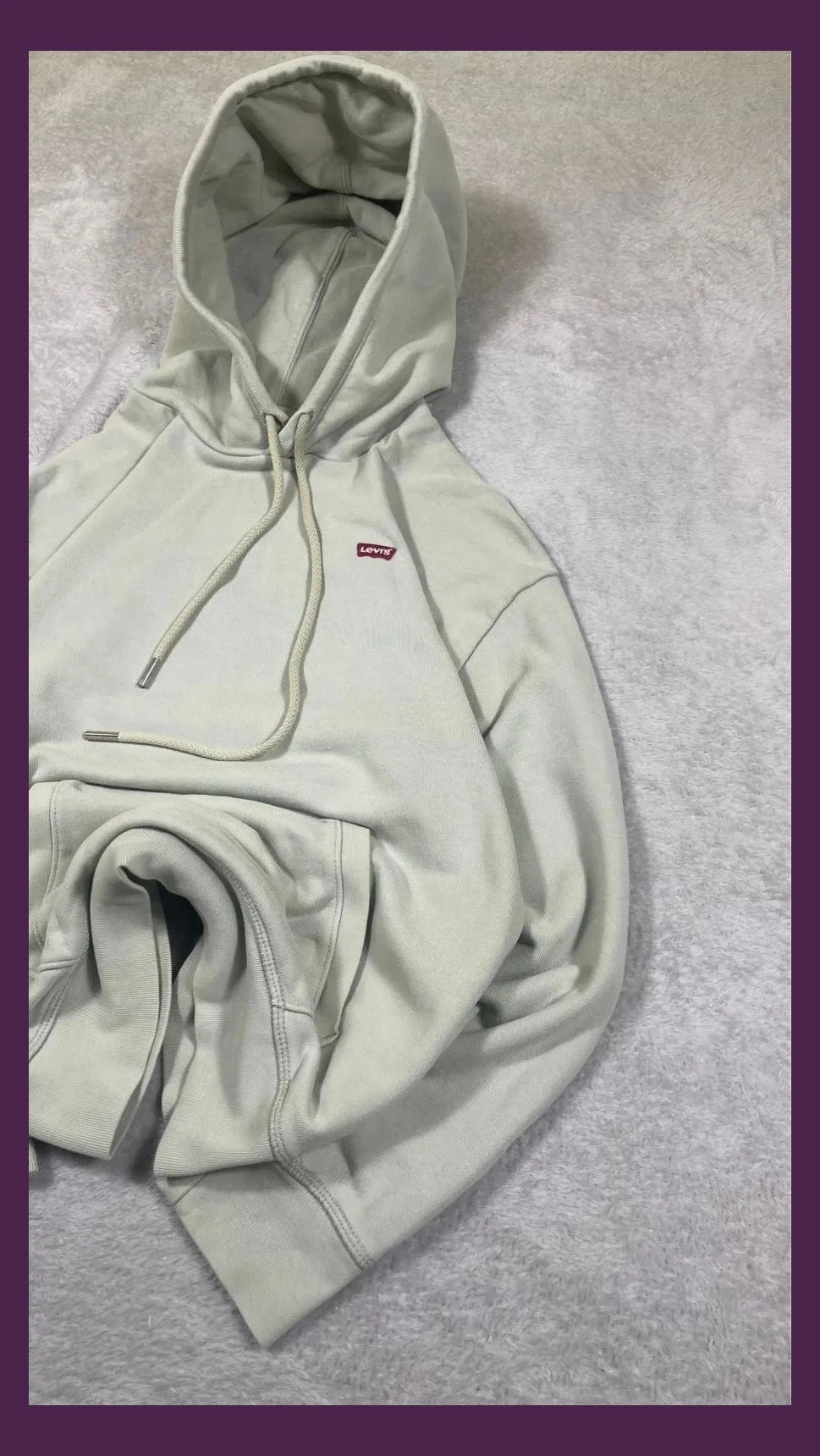 Levi's Hoodie Women Pastel Mint Green Size XXS Relaxed Loose Fit Basic Sweatshirt – Levi's – taille XXS / 32 / 4 5