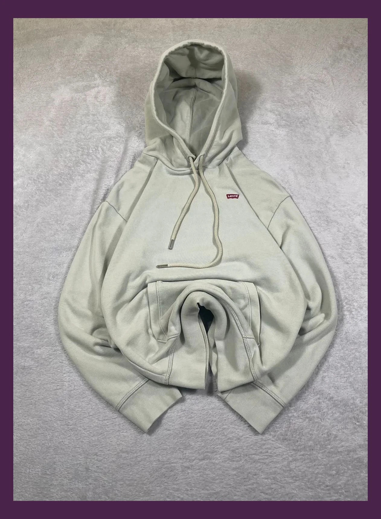 Levi's Hoodie Women Pastel Mint Green Size XXS Relaxed Loose Fit Basic Sweatshirt – Levi's – taille XXS / 32 / 4