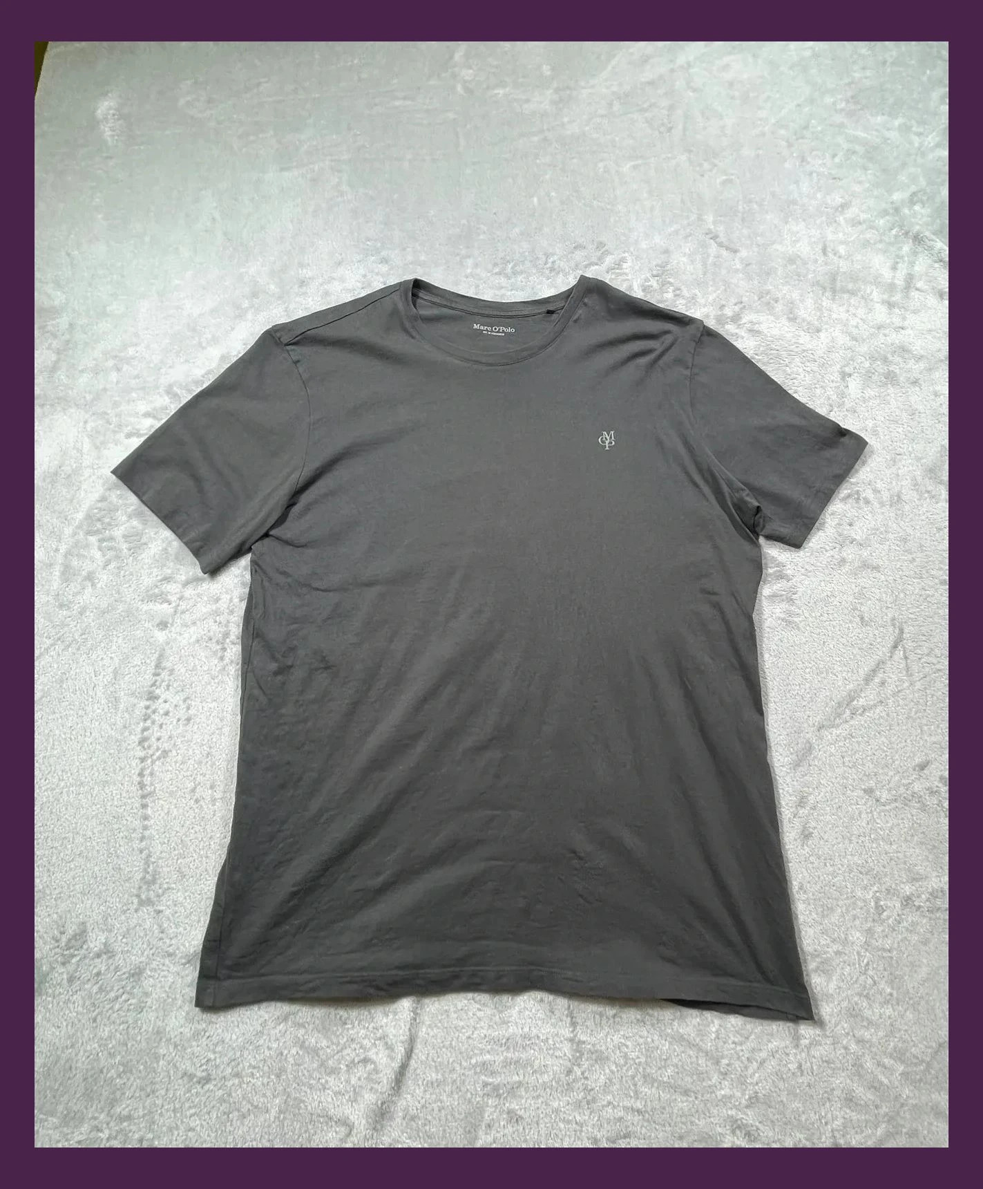 Marc O'Polo T-Shirt Men Grey Logo Embroidery Size XXL Short Sleeve Casual Vintage Streetwear Style – Marc O'Polo – taille XXL 5