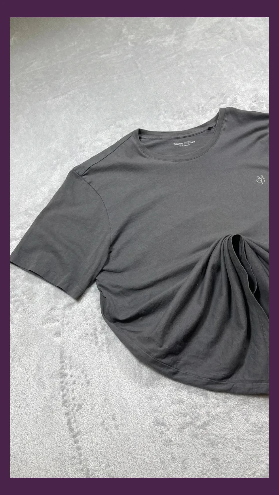 Marc O'Polo T-Shirt Men Grey Logo Embroidery Size XXL Short Sleeve Casual Vintage Streetwear Style – Marc O'Polo – taille XXL 2