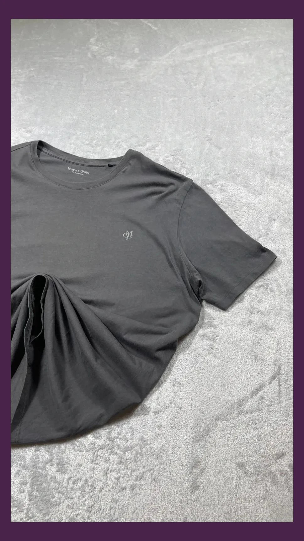 Marc O'Polo T-Shirt Men Grey Logo Embroidery Size XXL Short Sleeve Casual Vintage Streetwear Style – Marc O'Polo – taille XXL 4