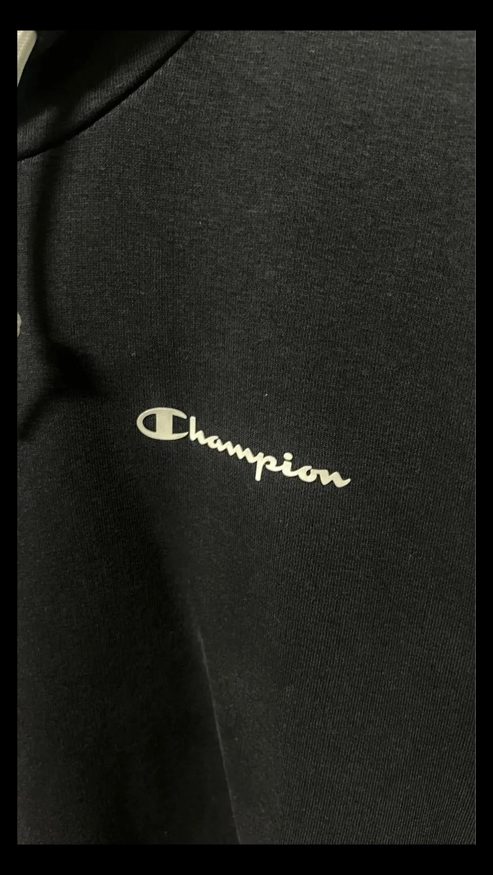 Sudadera Champion Negra Capucha Logo Blanco Estilo Urbano Talla M – Champion – taille M 3