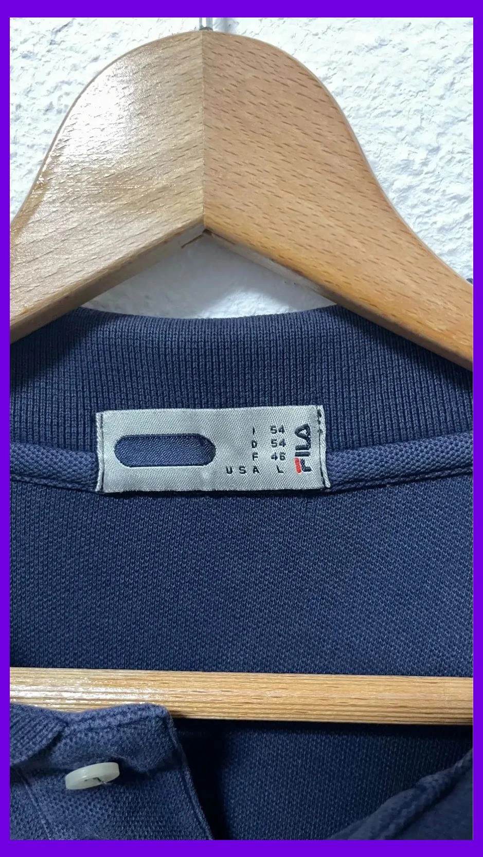 Polo Hombre Fila Azul Marino Talla XL Corte Relajado Logo Bordado Retro Sport Piqué Algodón Calidad – FILA – taille L 4