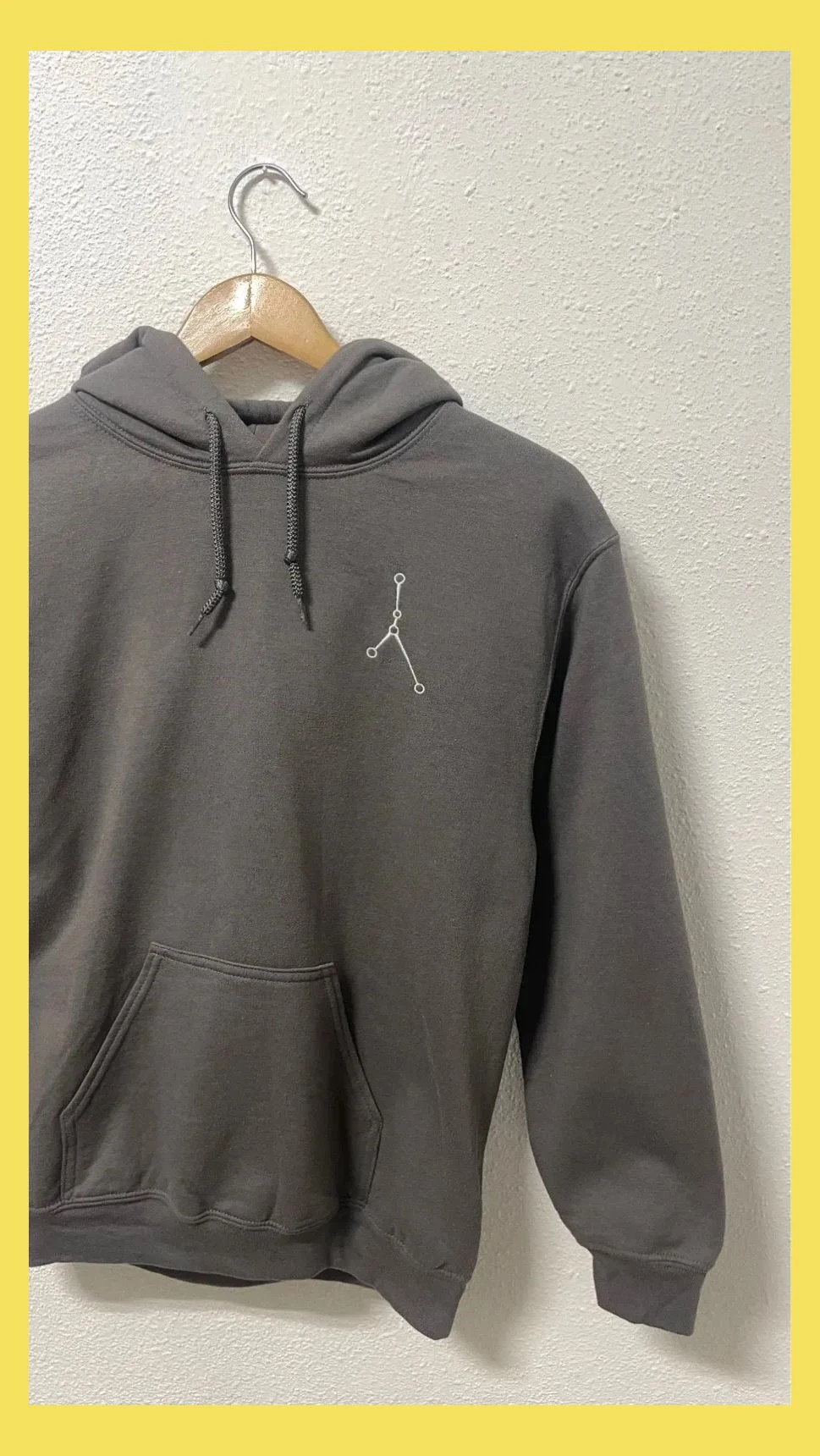 Sudadera con Capucha Gildan Gris Antracita Bordado Constelación Talla S – Gildan – taille S 4