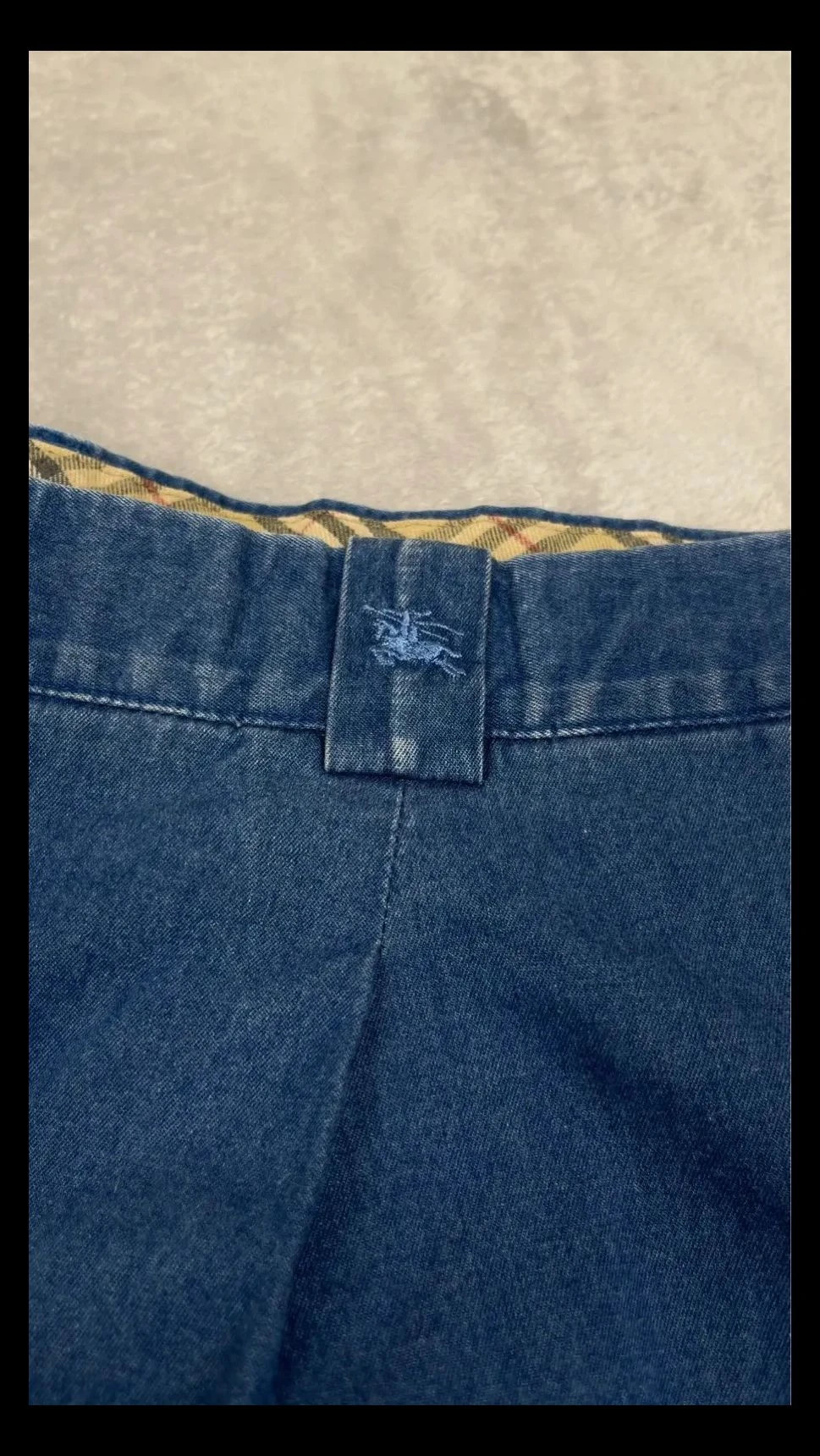 Vaquero Burberry Azul Talla 58 Denim Fino Estilo Y2K Vintage Premium Hombre – Burberry – taille W48 | FR 58 3