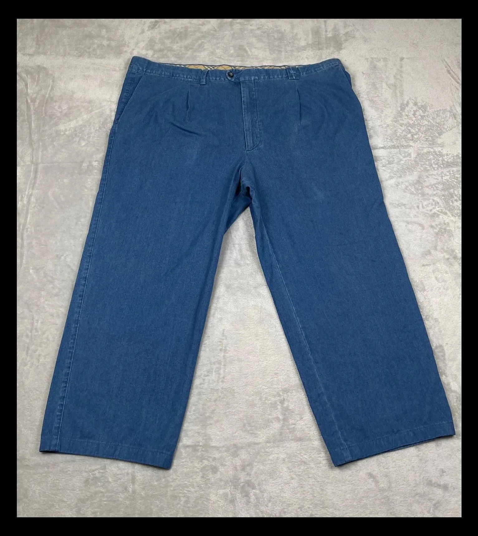 Vaquero Burberry Azul Talla 58 Denim Fino Estilo Y2K Vintage Premium Hombre – Burberry – taille W48 | FR 58 4