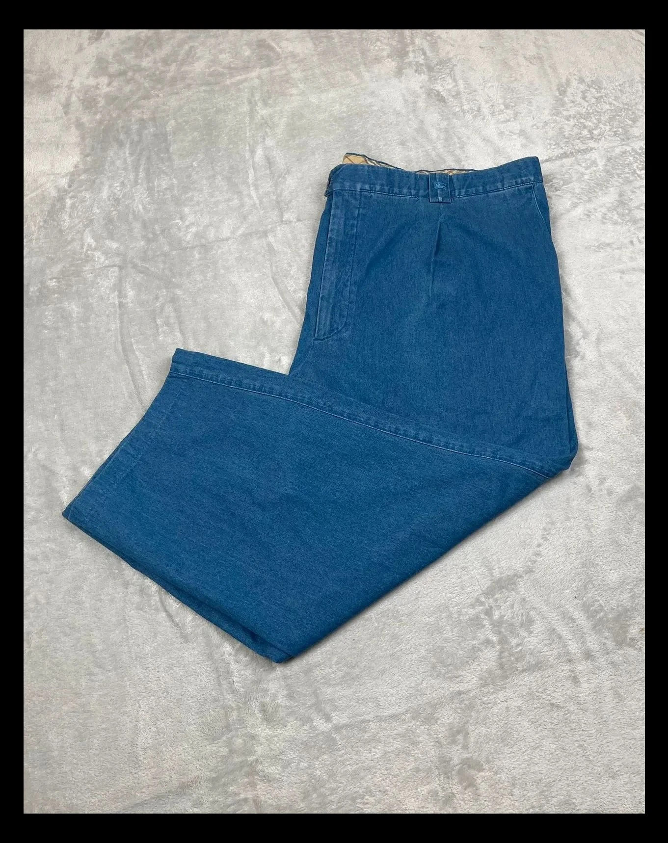 Vaquero Burberry Azul Talla 58 Denim Fino Estilo Y2K Vintage Premium Hombre – Burberry – taille W48 | FR 58 2