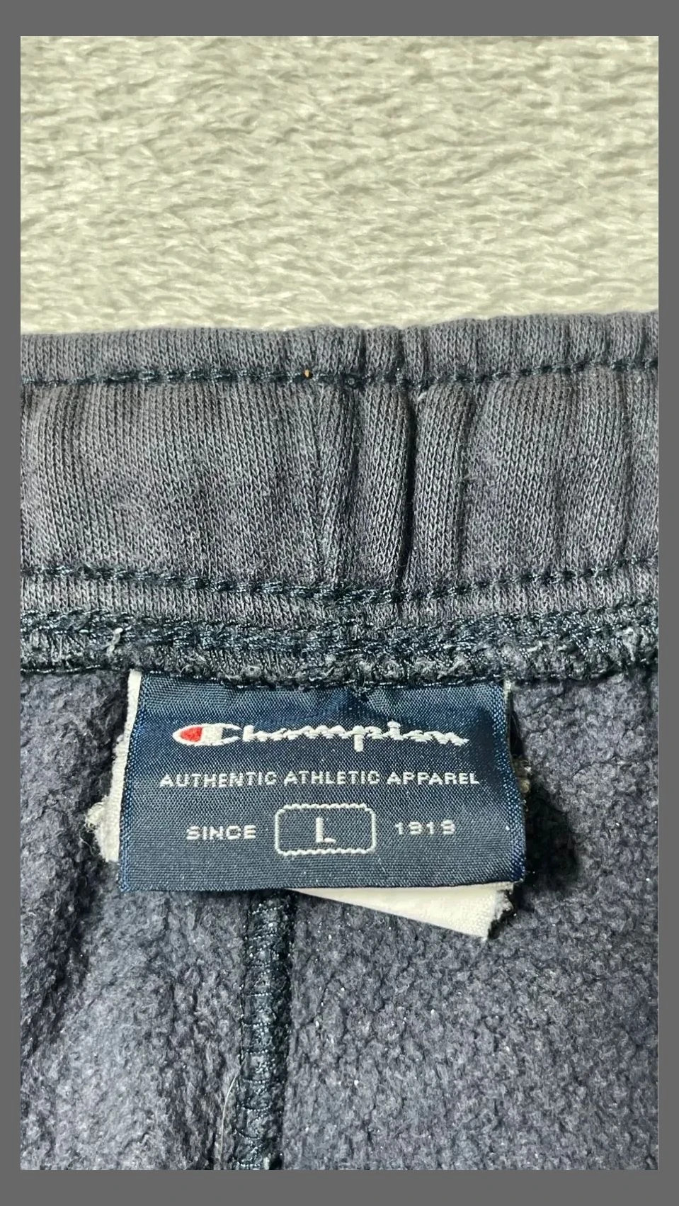 Pantalón Chándal Champion Azul Marino Talla L Joggers Sportswear Básico Logo Bordado – Champion – taille L 3