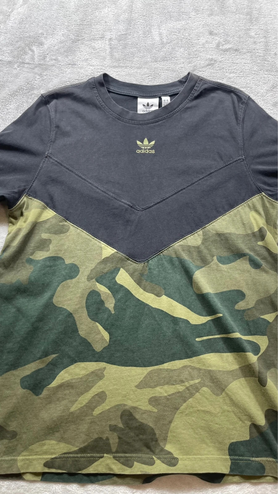 Adidas T-Shirt Camo Block Trefoil Logo Sport Urban 00s Talla S – adidas Originals – taille S 4