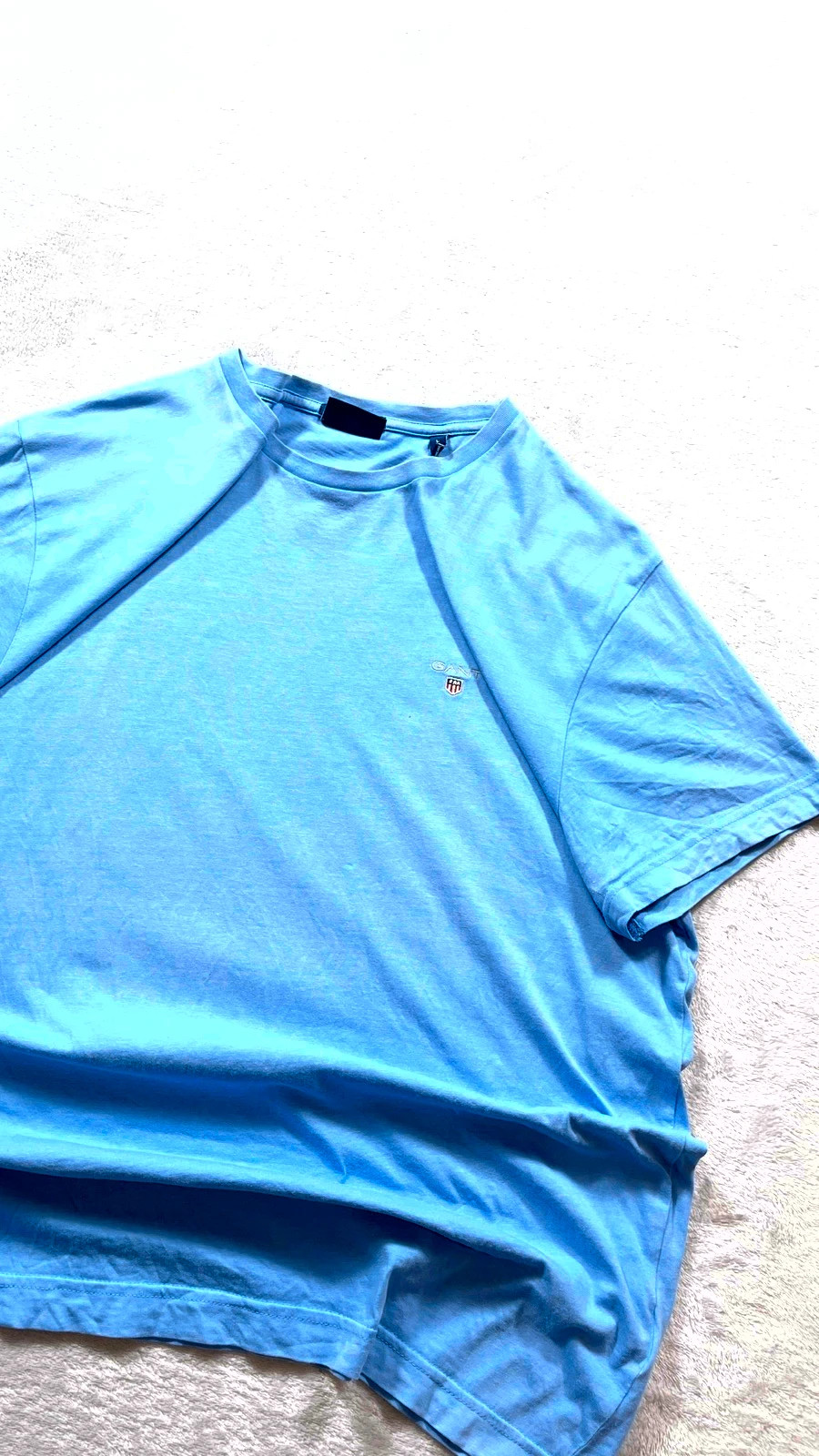 Gant T-Shirt Light Blue Small Shield Logo Urban 00s Talla L – GANT – taille L 3