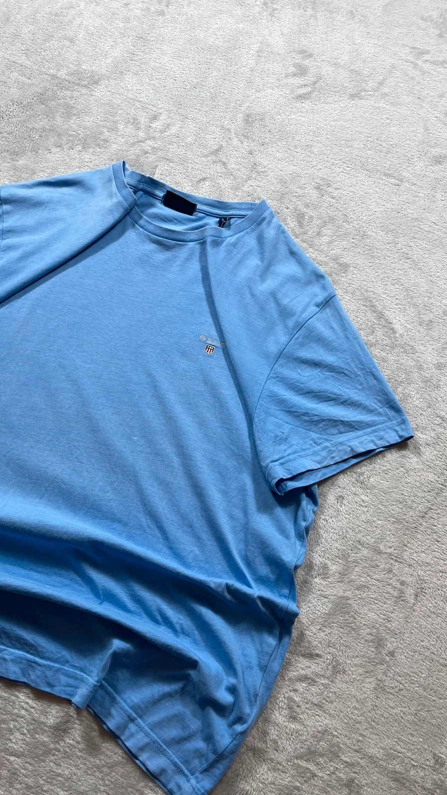 Gant T-Shirt Light Blue Small Shield Logo Urban 00s Talla L – GANT – taille L 4