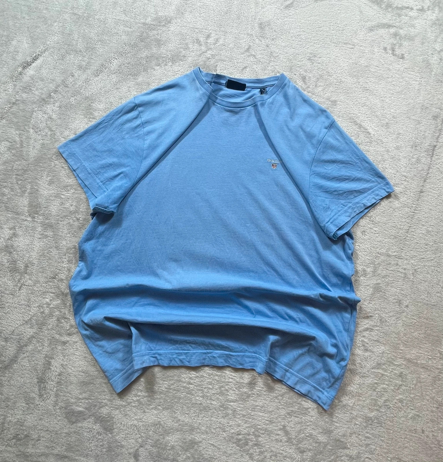 Gant T-Shirt Light Blue Small Shield Logo Urban 00s Talla L